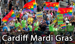 Cardiff Mardi Gras Flags